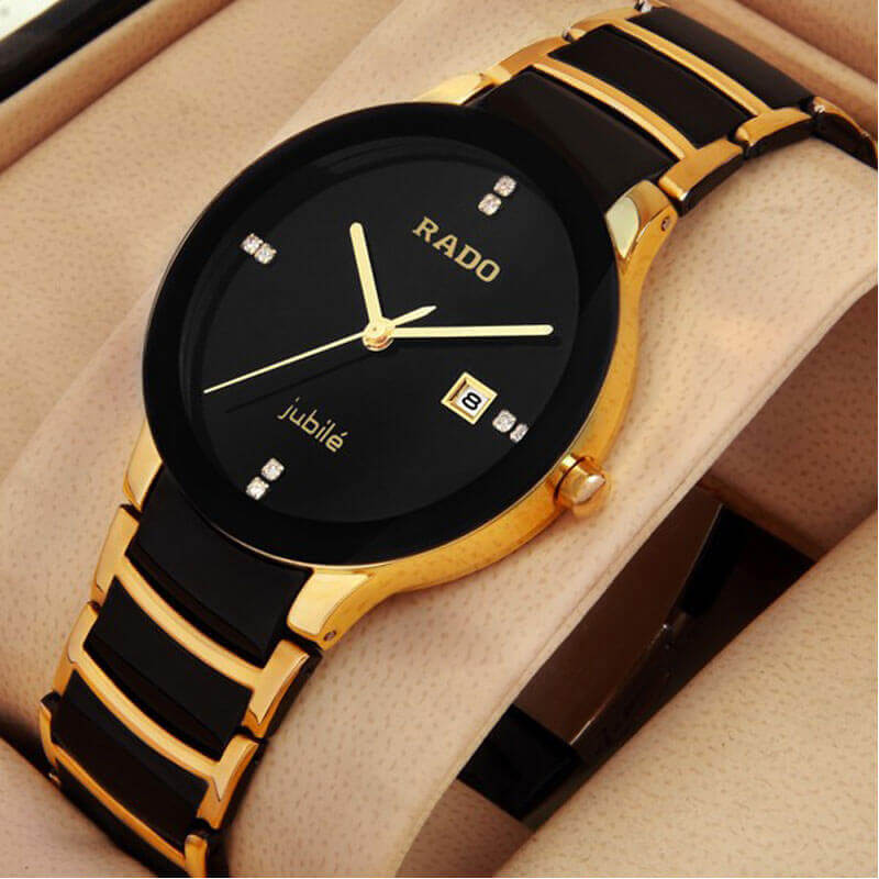 Gold rado cheap jubile watch price